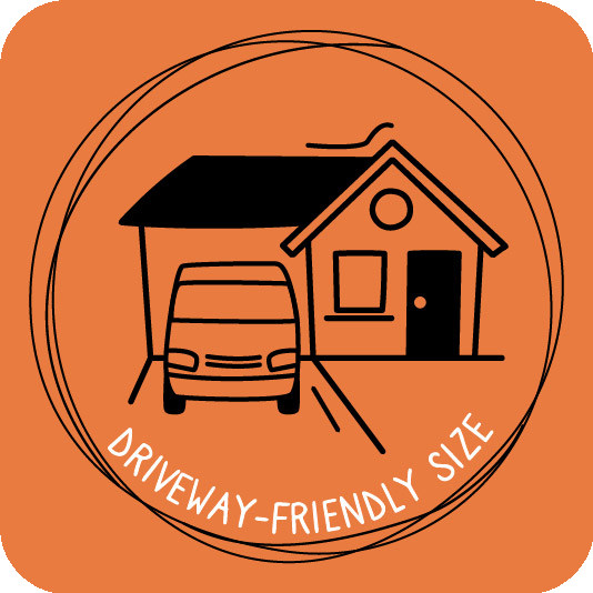 Driveway-friendly size