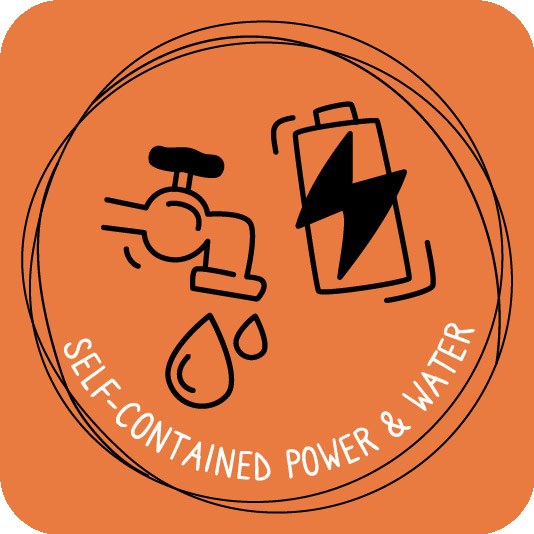 Self-contained power and water