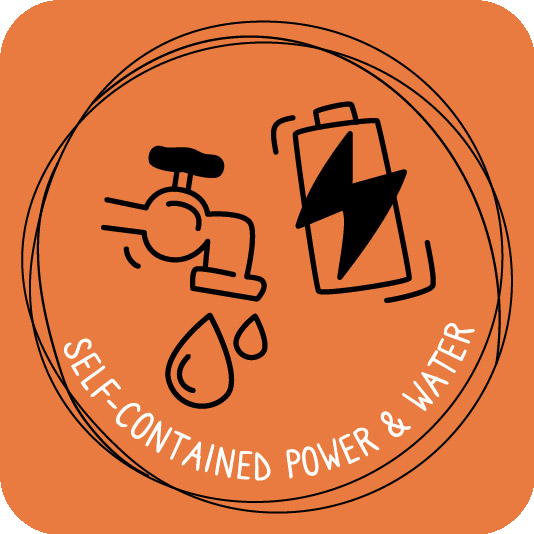 Self-contained power and water